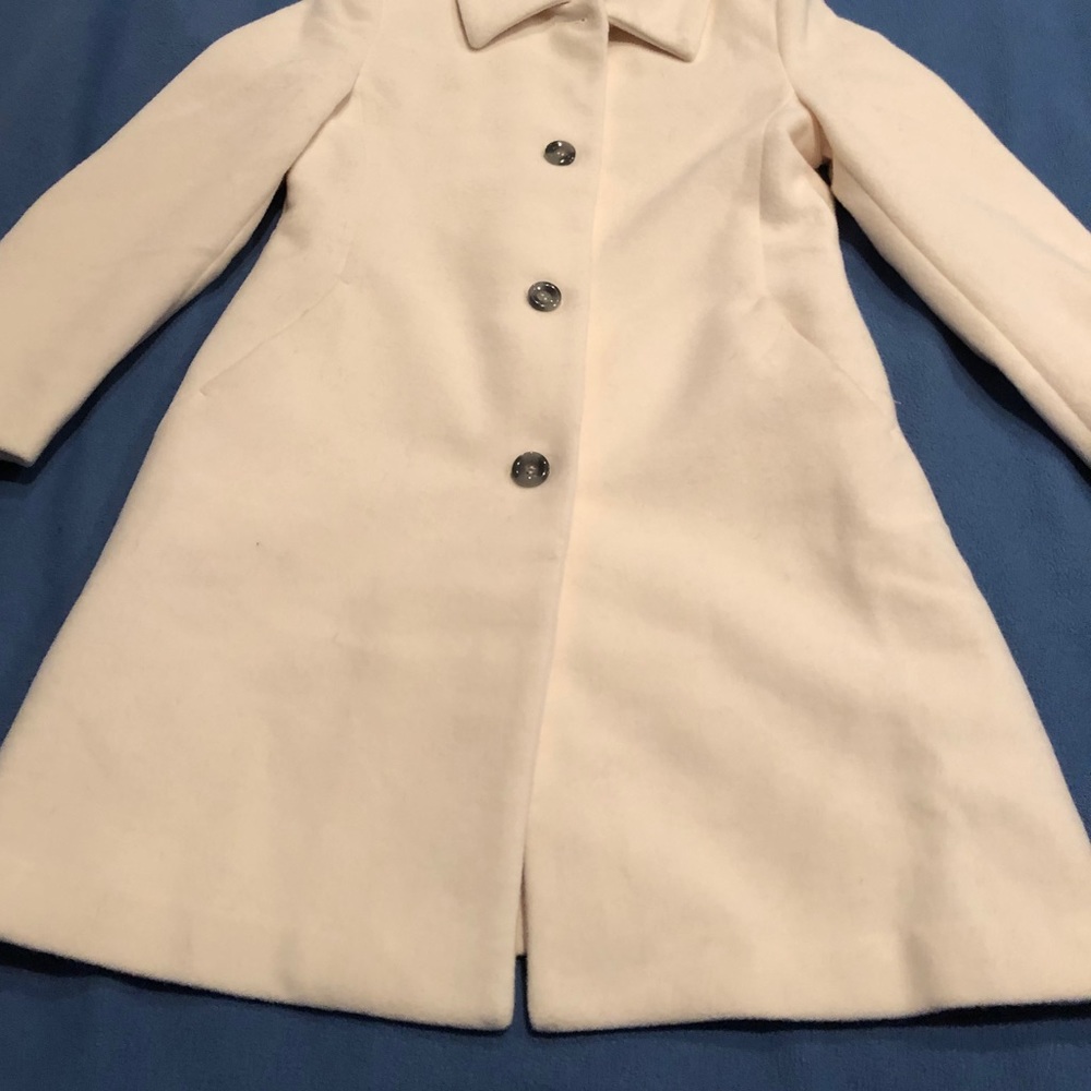 Ladies wool coat off white